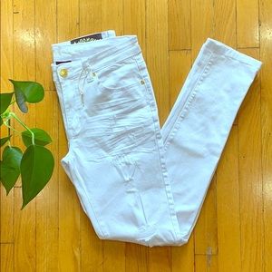White Distress Skinny Men’s Jeans
